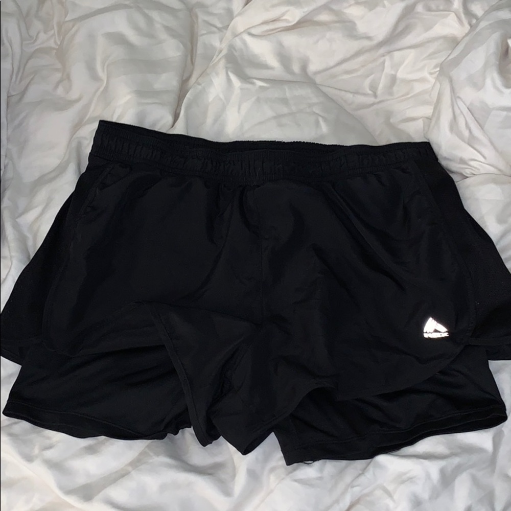 Black athletic shorts